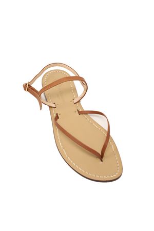 Capresi leather-colored flip-flops Da Costanzo | CAPRIMARRONE